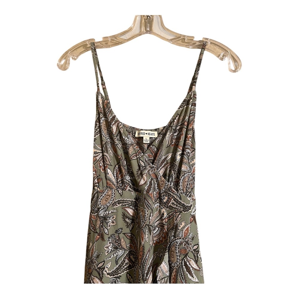 Inspired Hearts ❤️ Green Paisley Maxi Dress - Picture 8 of 9